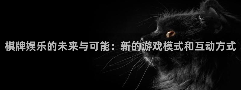 庄闲和游戏官网：棋牌娱乐的未来与可能：新的游戏模式和互动方式