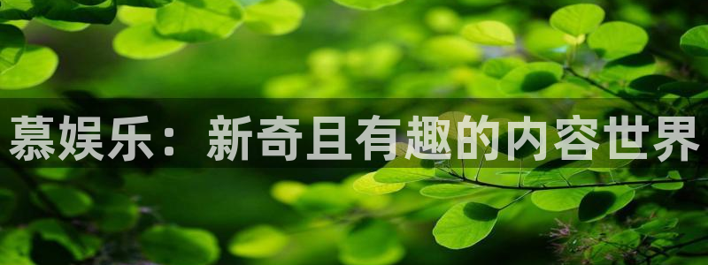 庄闲和游戏官网：慕娱乐：新奇且有趣的内容世界